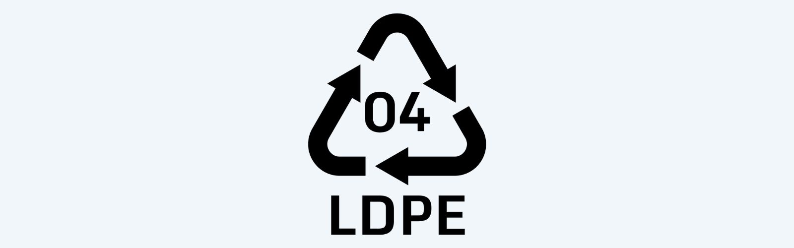 Recyclingcode 04: LDPE – Low-Density Polyethylen
