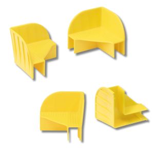 Stapelecken f&uuml;r Aufsatzrahmen gelb