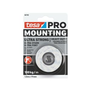 PRO Mounting ULTRA STRONG tesa 66792 19 mm x 1.5 m weiss