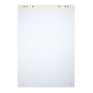 Flipchart Papier Blickdicht, ELCO, 65 x 94 cm, kariert, 6-fach Lochung, 80g/m2, weiss
