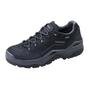 Stahlkappenschuhe LOWA RENEGADE WORK II GTX LO S3, schwarz, wasserdicht mit GORE-TEX-Membrane, Grösse 45