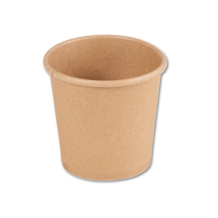 Kaffeebecher aus Karton, braun 200 ml