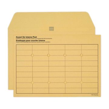 Couvert, ELCO, C4 (229 × 324 mm), ohne Fenster, ohne Verschluss, für interne Post, 120 g/m², braun