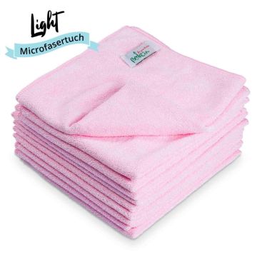 Mikrofasertücher Light, 38 × 38 cm, universell, rosa