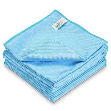 Mikrofaser-Koitücher, 40 × 40 cm, Wabenstruktur, blau