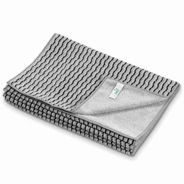 Mikrofaser-Küchentücher, 30 × 40 cm, Aktivkohle, grau