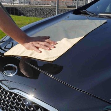 Autotücher aus Mikrofaser, 40 x 40 cm, randlos & extra weich, blau