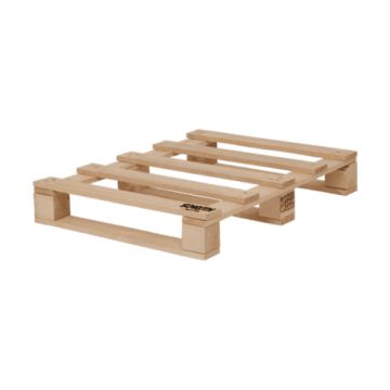 Einwegpalette 600 × 800 mm, 5 Deckbretter, 500 kg Tragkraft
