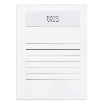 Dokumentenmappe, ELCO Ordo Volumino, 231 x 313 mm (für A4-Dokumente), mit Linienaufdruck, Fenster Vorderseite, 120g/m2, weiss