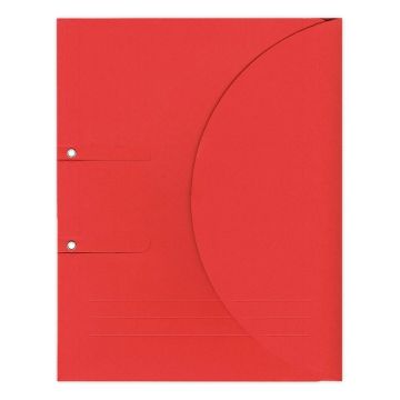 Dokumentenmappe für Ordner, ELCO Ordo Collecto, 250 x 315 mm, mit Klettverschluss, 320g/m2, rot