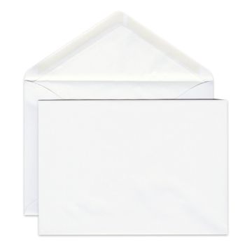 Couvert gefüttert, ELCO Premium, C5 (162 × 229 mm), ohne Fenster, Nassklebeverschluss zum Anfeuchten, 100 g/m², weiss