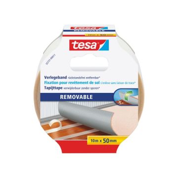 Teppichklebeband rückstandsfrei entfernbar tesa 55731 50 mm x 10 m weiss