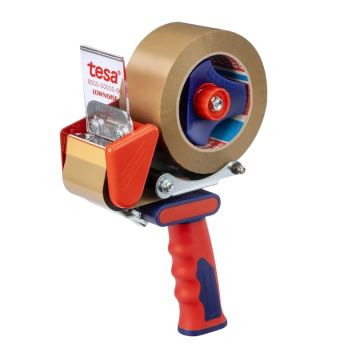 tesa Klebebandabroller Low Noise, rot/blau, 50 mm