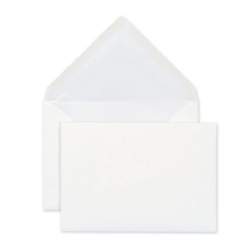 Couvert gefüttert, ELCO James Velin, C6 (114 × 162 mm), ohne Fenster, Nassklebeverschluss zum Anfeuchten, 100 g/m², weiss