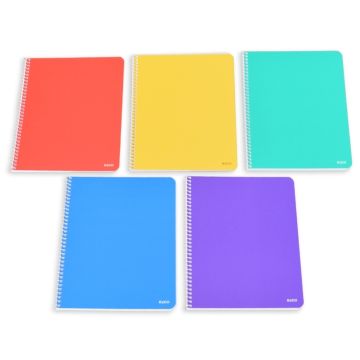 Spiralheft, ELCO, A4 (210 x 297 mm), kariert 4 mm, 70g/m2, assortiert