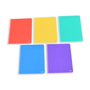 Spiralheft, ELCO, 175 x 220 mm, kariert 4 mm, 70g/m2, assortiert