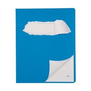 Schulheft, ELCO, 175 x 220 mm, kariert 4 mm mit Rand, 90g/m2, blau