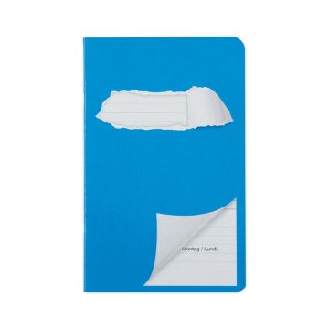 Schulheft Aufgaben, ELCO, 110 x 175 mm, liniert, 90g/m2, blau