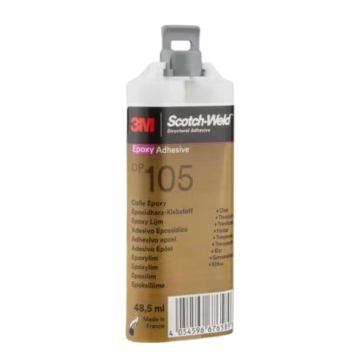 2 Komponenten Kleber 1:1 3M Scotch-Weld DP105, Doppelkartusche 48.5 ml
