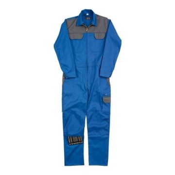 Coverall PROGRESSO STRETCH, blau/grau, elastisch, Grösse 46/48