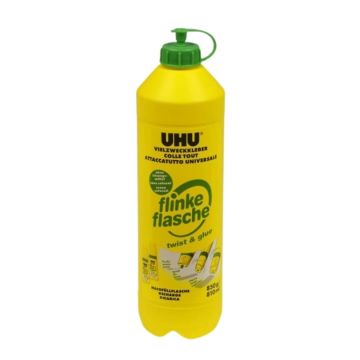 UHU Bastelkleber flinke Flasche ReNATURE, 850 g Nachfüllflasche